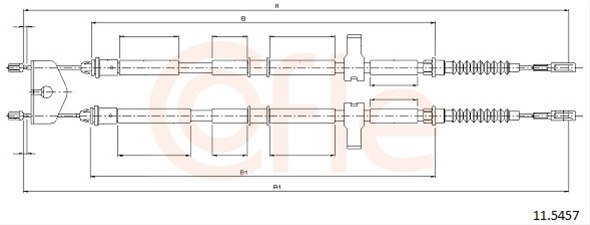 Cablu, Frana De Parcare Cofle Ford 11.5457
