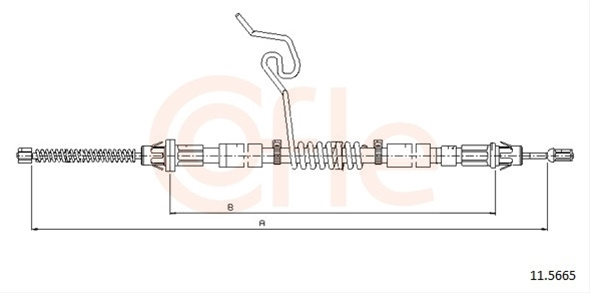 Cablu, Frana De Parcare Cofle Ford 11.5665