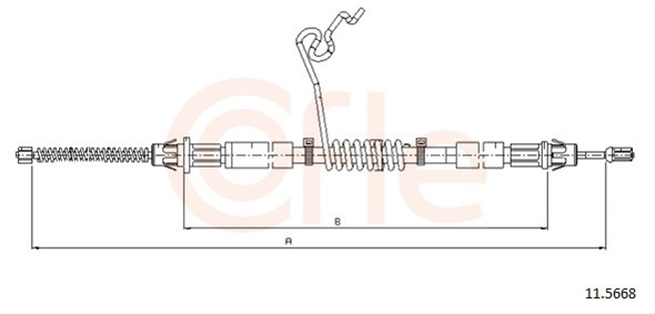Cablu, Frana De Parcare Cofle Ford 11.5668