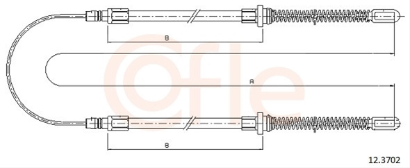 Cablu, Frana De Parcare Cofle Iveco 12.3702