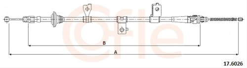 Cablu, Frana De Parcare Cofle Kia 17.6026