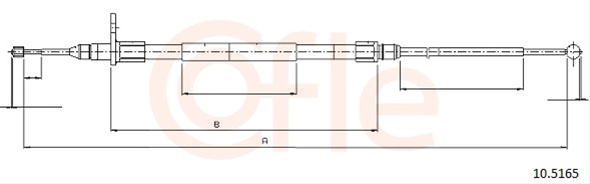 Cablu, Frana De Parcare Cofle Land Rover 10.5165