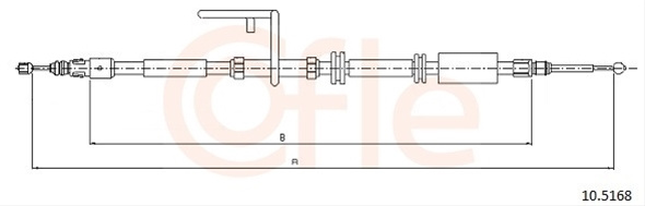 Cablu, Frana De Parcare Cofle Land Rover 10.5168