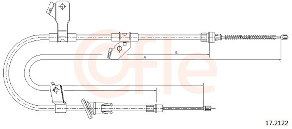 Cablu, Frana De Parcare Cofle Mitsubishi 17.2122