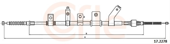 Cablu, Frana De Parcare Cofle Mitsubishi 17.2278
