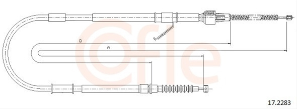 Cablu, Frana De Parcare Cofle Mitsubishi 17.2283