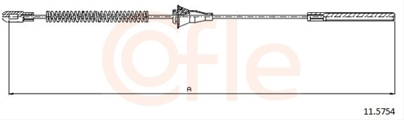 Cablu, Frana De Parcare Cofle Opel 11.5754