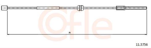 Cablu, Frana De Parcare Cofle Opel 11.5756
