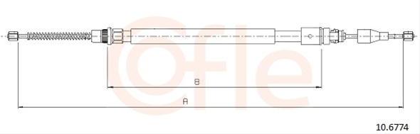 Cablu, Frana De Parcare Cofle Renault 10.6774