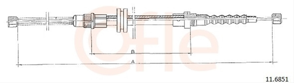Cablu, Frana De Parcare Cofle Renault 11.6851