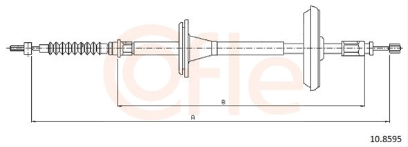 Cablu, Frana De Parcare Cofle Saab 10.8595