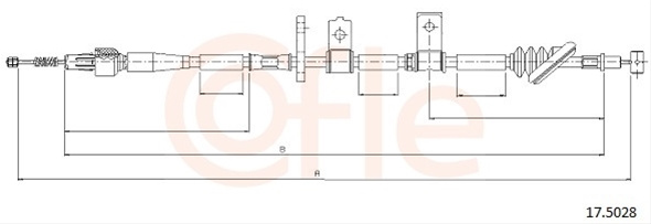 Cablu, Frana De Parcare Cofle Suzuki 17.5028