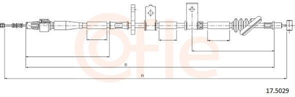 Cablu, Frana De Parcare Cofle Suzuki 17.5029