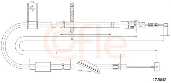 Cablu, Frana De Parcare Cofle Suzuki 17.5042