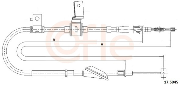 Cablu, Frana De Parcare Cofle Suzuki 17.5045