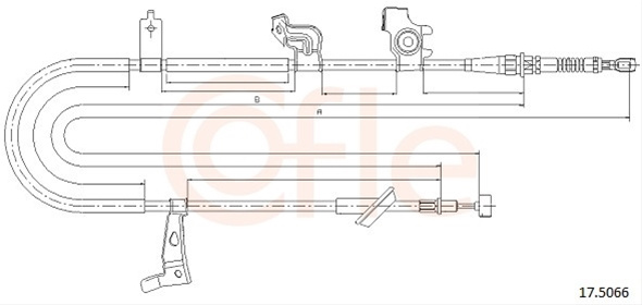 Cablu, Frana De Parcare Cofle Suzuki 17.5066