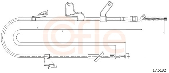 Cablu, Frana De Parcare Cofle Suzuki 17.5132