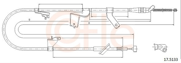 Cablu, Frana De Parcare Cofle Suzuki 17.5133