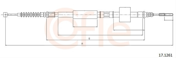 Cablu, Frana De Parcare Cofle Toyota 17.1261