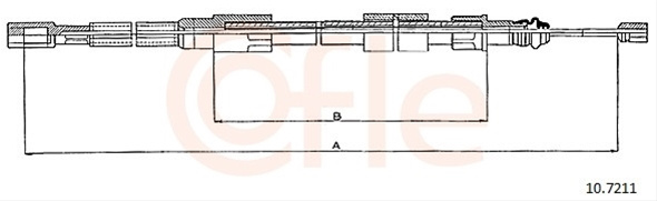 Cablu, Frana De Parcare Cofle Vag 10.7211