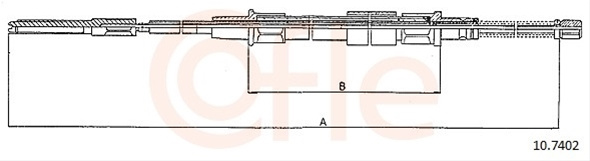 Cablu, Frana De Parcare Cofle Vag 10.7402