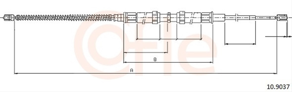 Cablu, Frana De Parcare Cofle Vag 10.9037