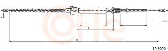 Cablu, Frana De Parcare Cofle Vag 10.9050