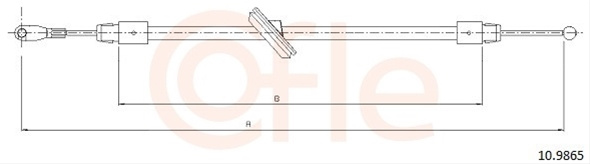 Cablu, Frana De Parcare Cofle Vag 10.9865