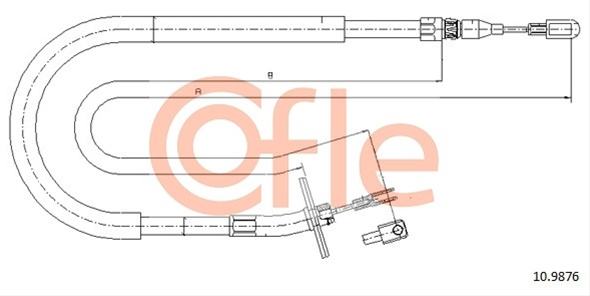 Cablu, Frana De Parcare Cofle Vag 10.9876