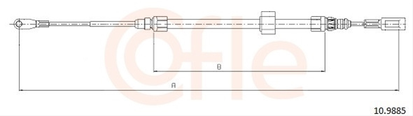 Cablu, Frana De Parcare Cofle Vag 10.9885