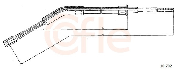 Cablu, Frana De Parcare Cofle Vw 10.702