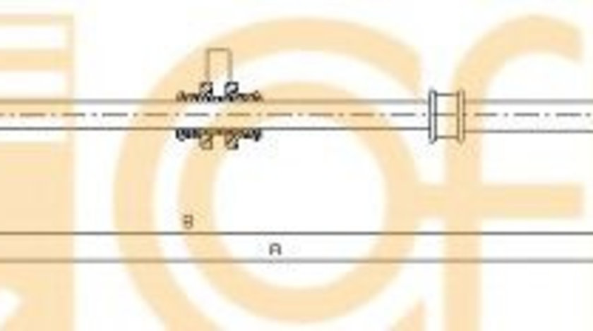 Cablu, frana de parcare DACIA LODGY (2012 - 2016) COFLE 10.6896 piesa NOUA