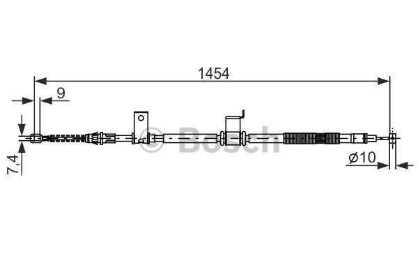 Cablu, frana de parcare dreapta (1987482294 BOSCH) CHEVROLET,OPEL,VAUXHALL