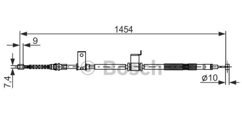 Cablu, frana de parcare dreapta (1987482294 BOSCH) CHEVROLET,OPEL,VAUXHALL