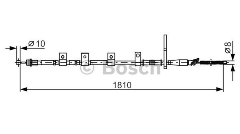 Cablu, frana de parcare dreapta (1987482356 BOSCH) SUZUKI