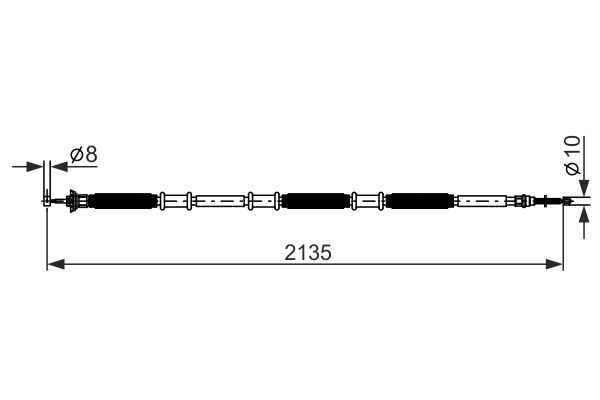 Cablu, frana de parcare dreapta (1987482890 BOSCH) FIAT