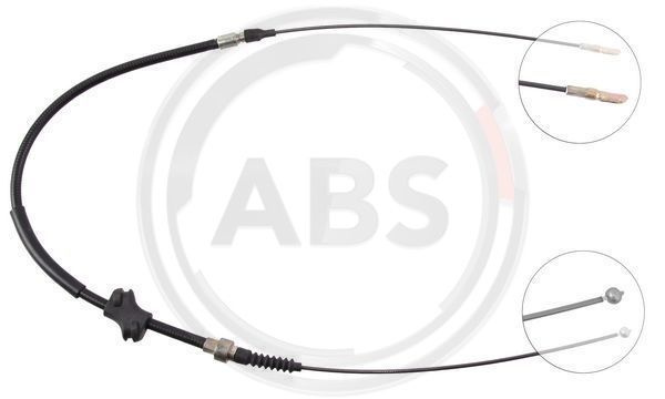Cablu, frana de parcare dreapta (K10158 ABS) AUDI,NISSAN