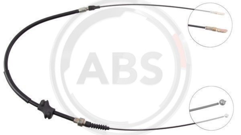 Cablu, frana de parcare dreapta (K10158 ABS) AUDI,NISSAN