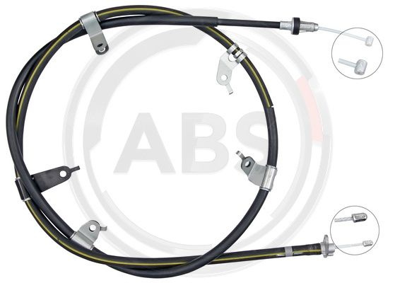 Cablu, frana de parcare dreapta (K10174 ABS) LEXUS,TOYOTA
