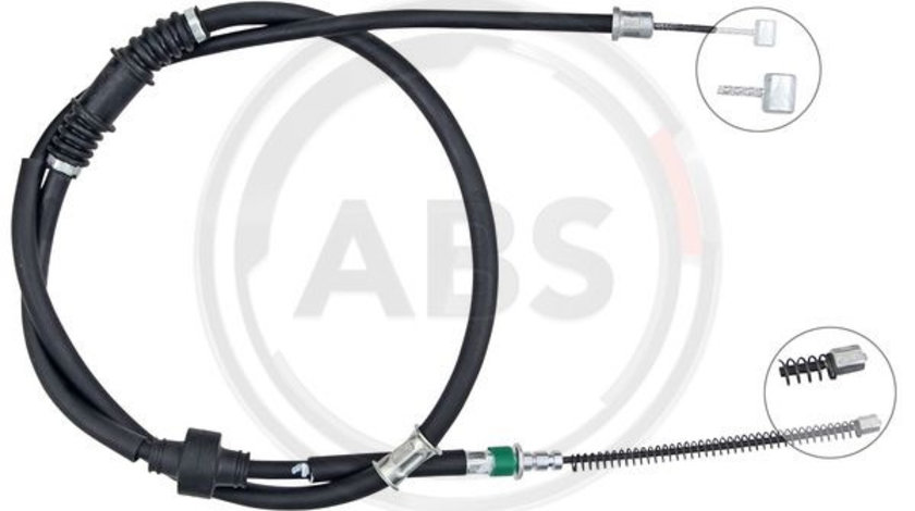 Cablu, frana de parcare dreapta (K10224 ABS) MITSUBISHI
