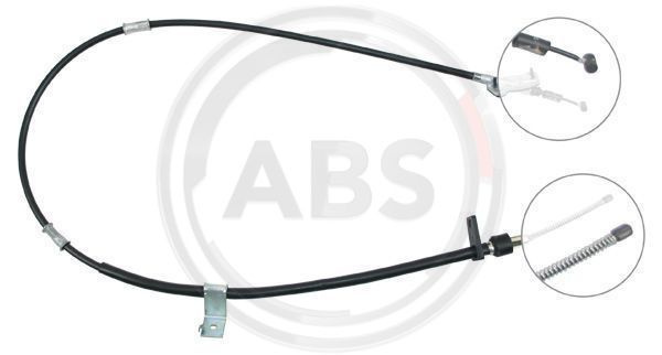 Cablu, frana de parcare dreapta (K10348 ABS) DAIHATSU