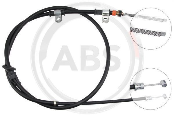 Cablu, frana de parcare dreapta (K11518 ABS) MITSUBISHI