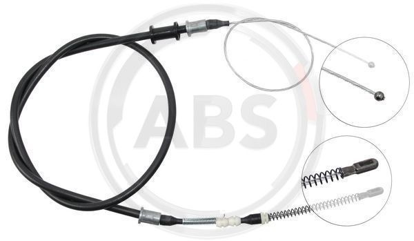 Cablu, frana de parcare dreapta (K11998 ABS) OPEL,VAUXHALL