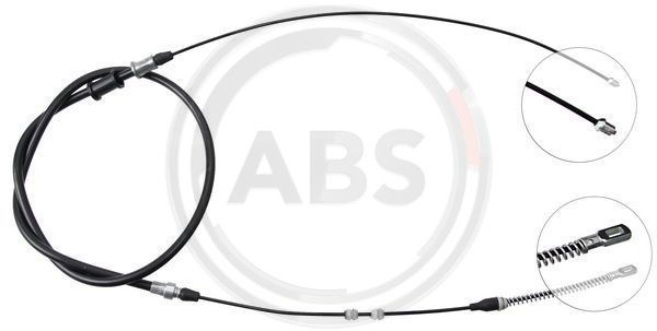 Cablu, frana de parcare dreapta (K12118 ABS) OPEL,VAUXHALL