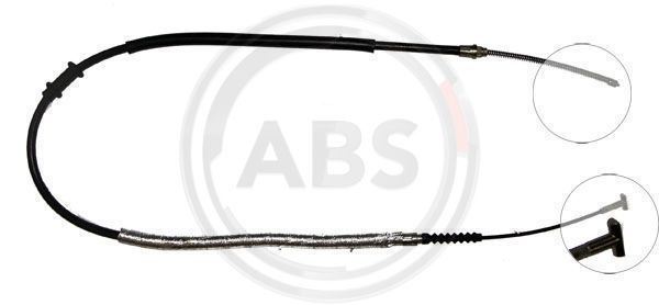 Cablu, frana de parcare dreapta (K13178 ABS) ALFA ROMEO,FIAT