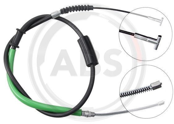 Cablu, frana de parcare dreapta (K13668 ABS) FIAT