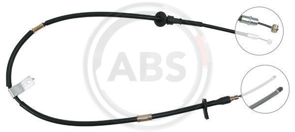 Cablu, frana de parcare dreapta (K14078 ABS) HYUNDAI