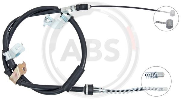 Cablu, frana de parcare dreapta (K14113 ABS) MITSUBISHI