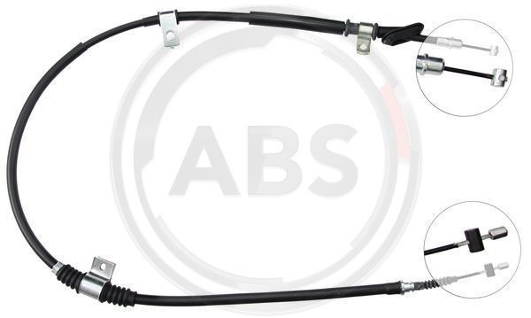 Cablu, frana de parcare dreapta (K14118 ABS) HYUNDAI
