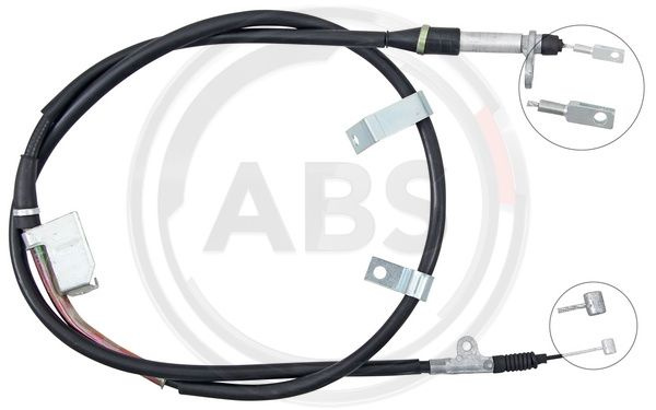 Cablu, frana de parcare dreapta (K14143 ABS) NISSAN
